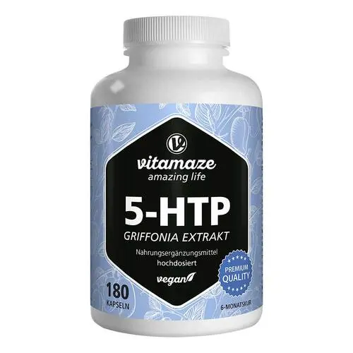 5-Htp 200 mg Griffonia Extrakt hochdos.vegan Kapseln , 180 St