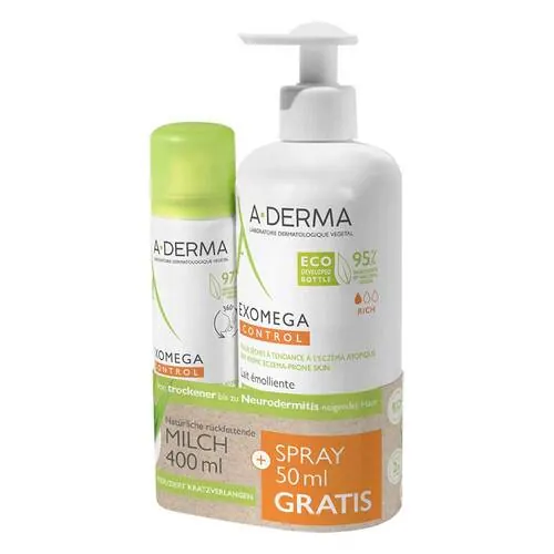 A-Derma Exomega Control Milch + Spray Promo-Kit, 1 St