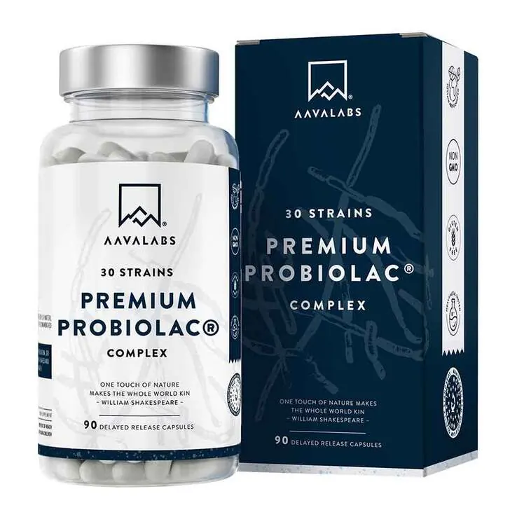 Aavalabs Premium Probiolac Komplex 30 Bakterienstämme, 90 St