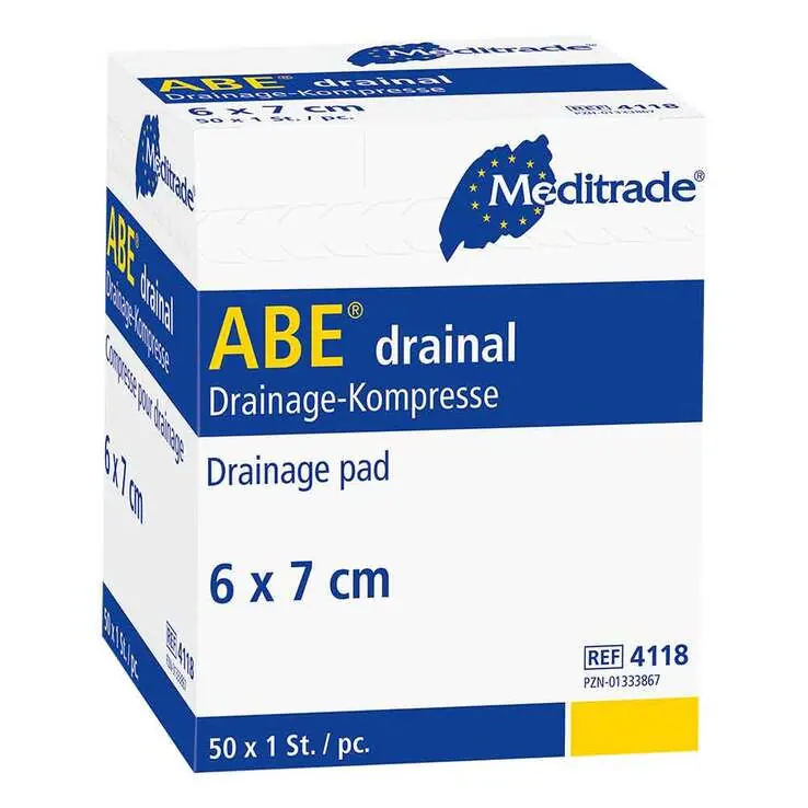 ABE Drainal Kompresse 6x7cm 5,5 -, 50X1 St