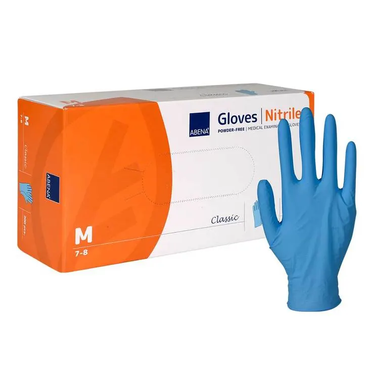 Abena Classic Nitril Untersuchungshandschuhe unste.pf M blau, 200 St