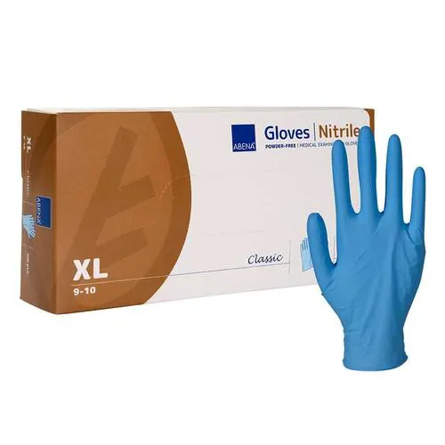 Abena Classic Nitril Untersuchungshandschuhe unste.pf XL blau, 100 St