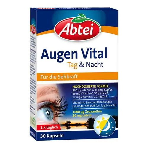 Abtei Augen Vital Tag & Nacht Kapseln, 30 St