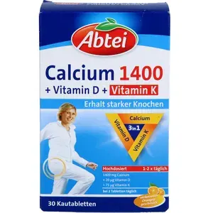 ABTEICalcium1400+VitaminD3+KKautabletten30Stück