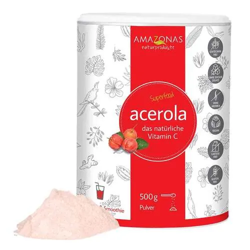 Acerola 100% natürliches Vitamin C Pulver, 500 g