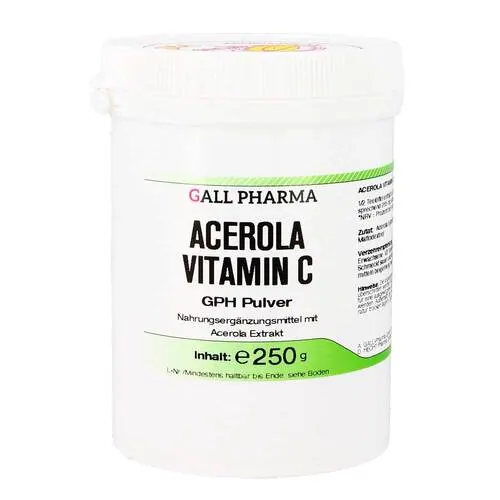 Acerola Vitamin C Gph Pulver, 250 g