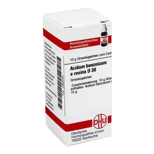 Acidum Benzoicum E Resina D 30 Globuli, 10 g