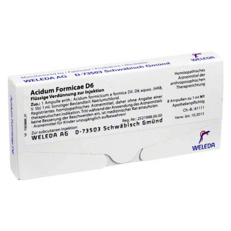 Acidum Formicae D 6 Ampullen, 8 St