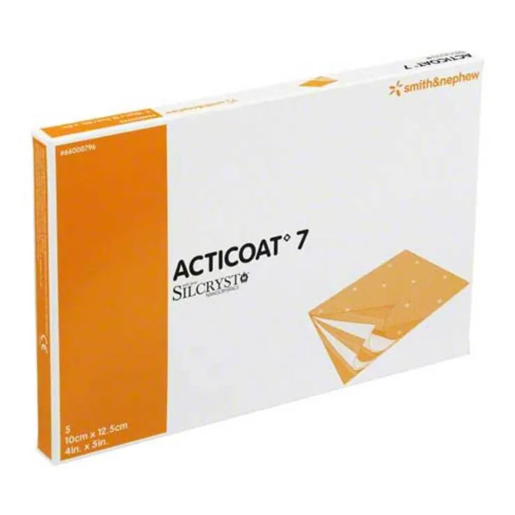 Acticoat 7 10x12,5 cm antimikrobielle Wundauflage, 5 St