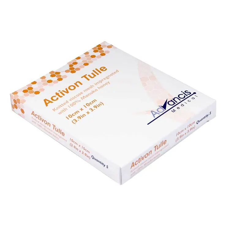 Activon Tulle Honig Wundauflage 10x10 cm, 5 St