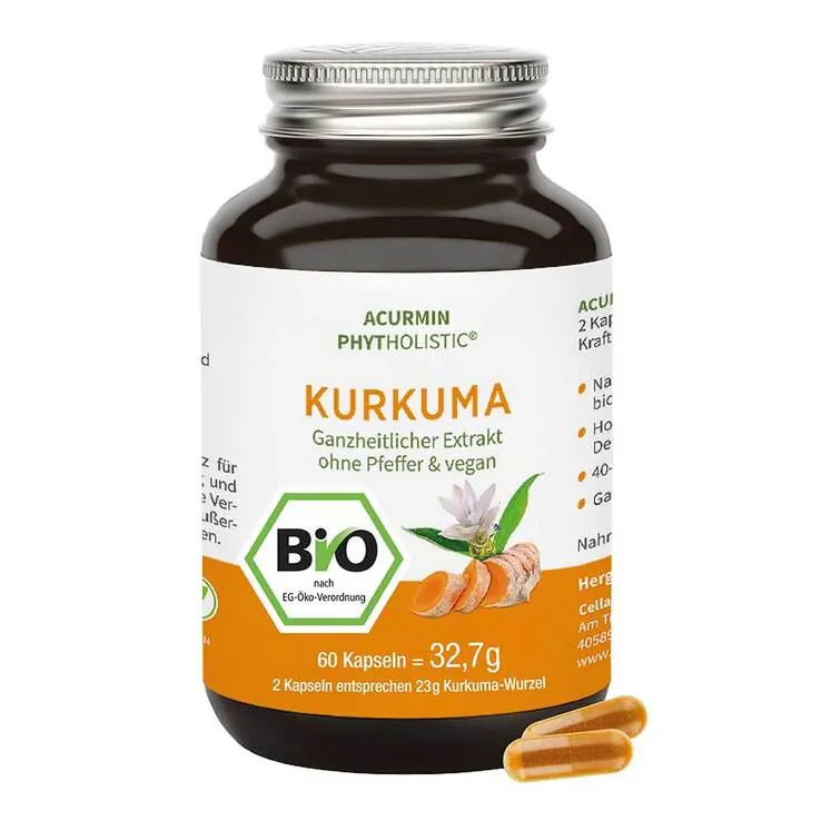 Acurmin Phytholistic Bio-Curcuma-Extrakt Kapseln, 60 St