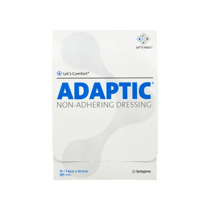 Adaptic 7,6x20,3 cm feuchte Wundauflage, 10 St