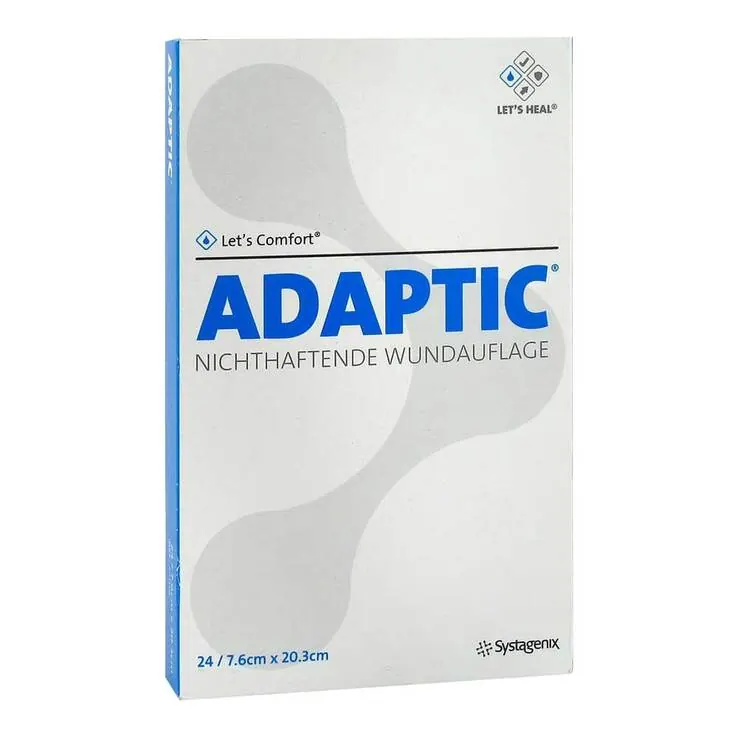 Adaptic 7,6x20,3 cm feuchte Wundauflage 2015DE, 24 St