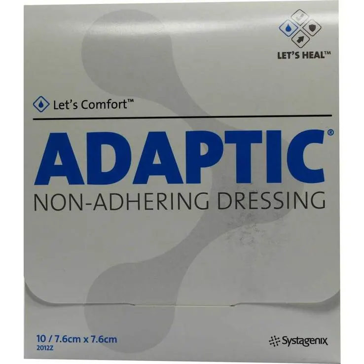 Adaptic 7,6x7,6cm feuchte Wundauflage, 10 St