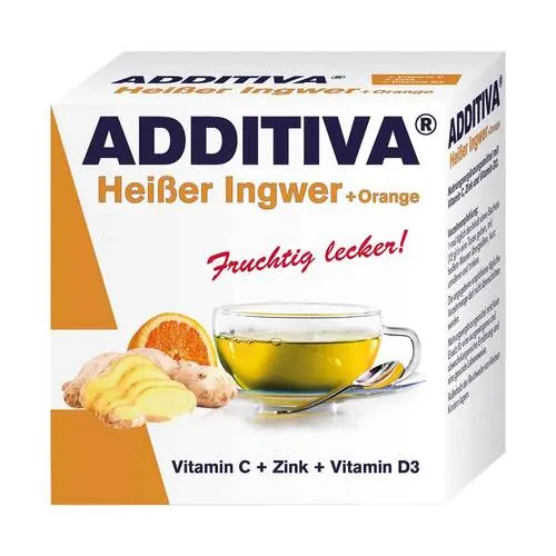 Additiva heißer Ingwer + Orange Pulver Sachets, 120 g