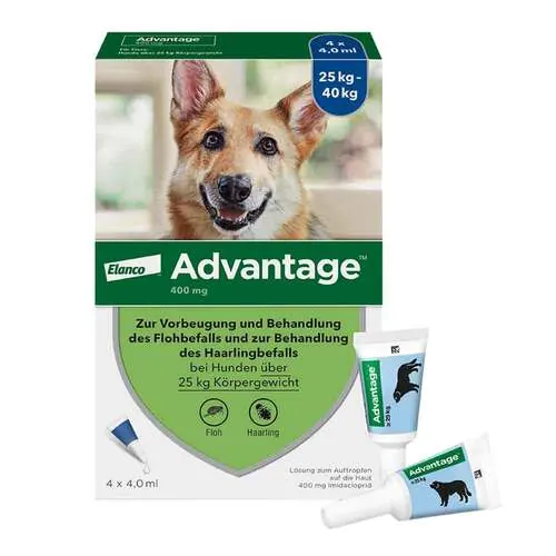 Advantage 400 Lösung Pipetten für Hunde ab 25 kg, 1X4 St
