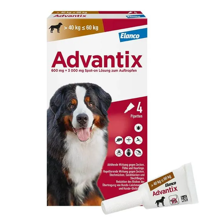 Advantix Spot-on Lösung Hund 40 - 60 kg, 4X6.0 ml