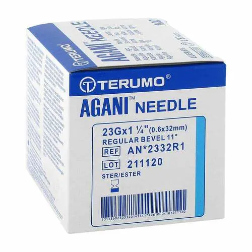 AGANI Kanüle 23 G 32 mm blau, 100 St