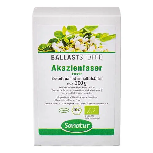 AKAZIENFASER Ballaststoffe Pulver, 200 g