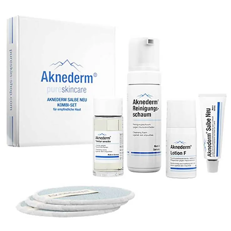 Aknederm Salbe Neu Kombiset für empfindliche Haut, 1 P