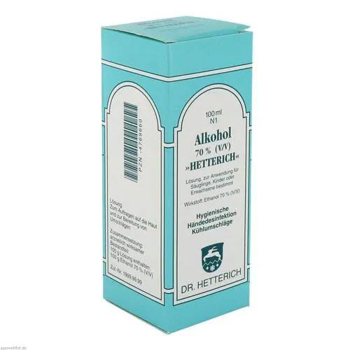 Alkohol 70% V / V Hetterich, 100 ml