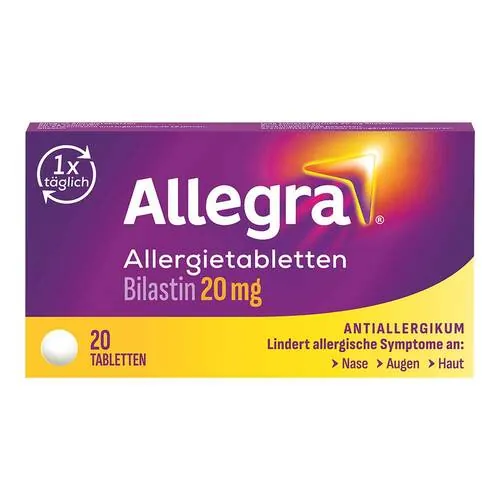 Allegra Allergietabletten 20 mg Tabletten, 20 St