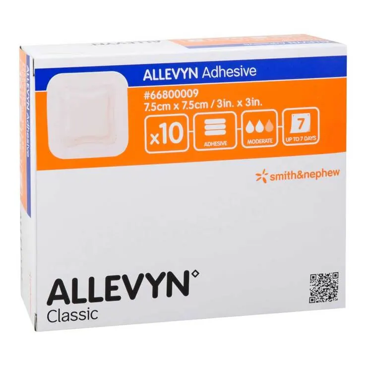 Allevyn Adhesive 7,5x7,5 cm Verband Cpc, 10 St