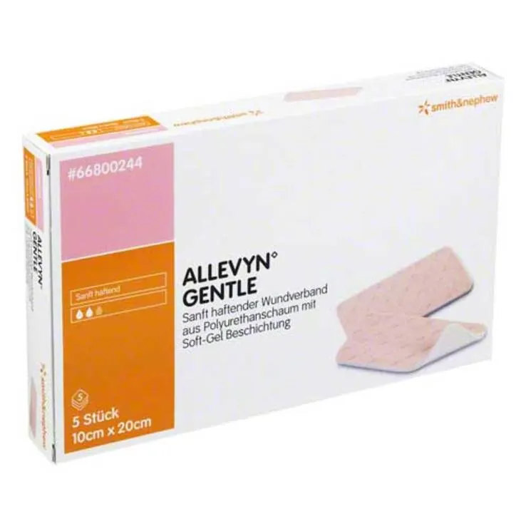Allevyn Gentle 10x20 cm Verband, 5 St