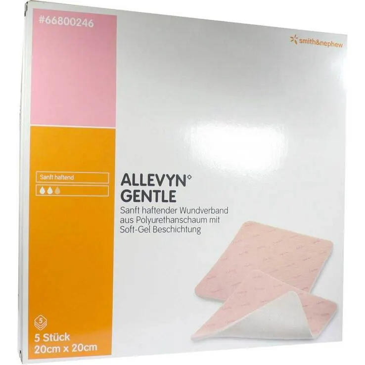 Allevyn Gentle 20x20 cm Verband, 5 St