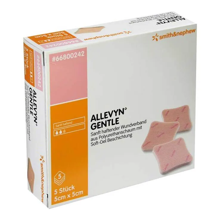 Allevyn Gentle 5x5 cm Schaumverband , 5 St