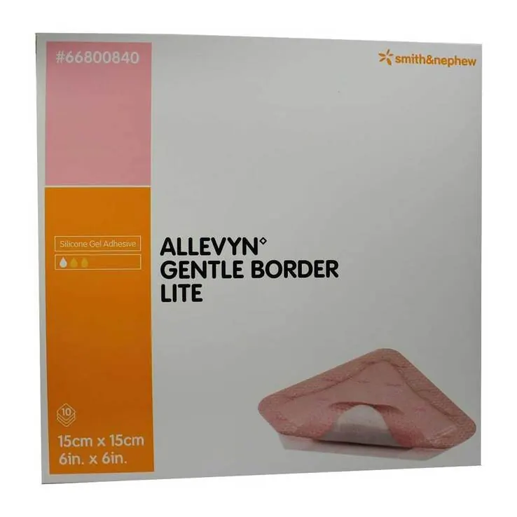 Allevyn Gentle Border Lite 15x15 cm Schaumverband , 10 St