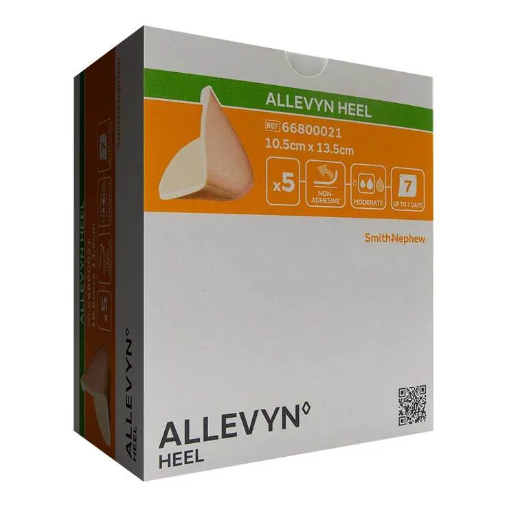Allevyn Heel Schaumstoff Fersenverband 10,5x13,5 cm, 5 St