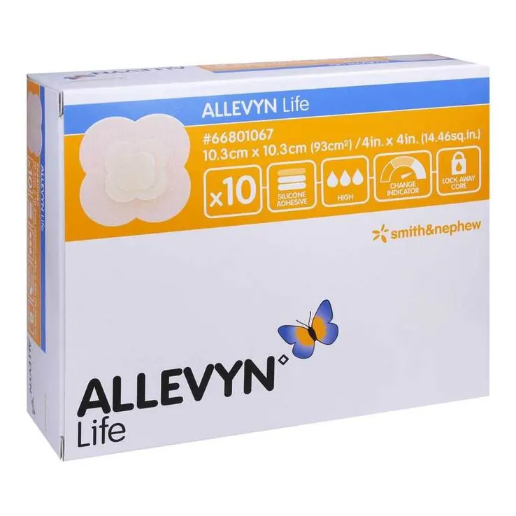 Allevyn Life 10,3x10,3 cm Verband, 10 St