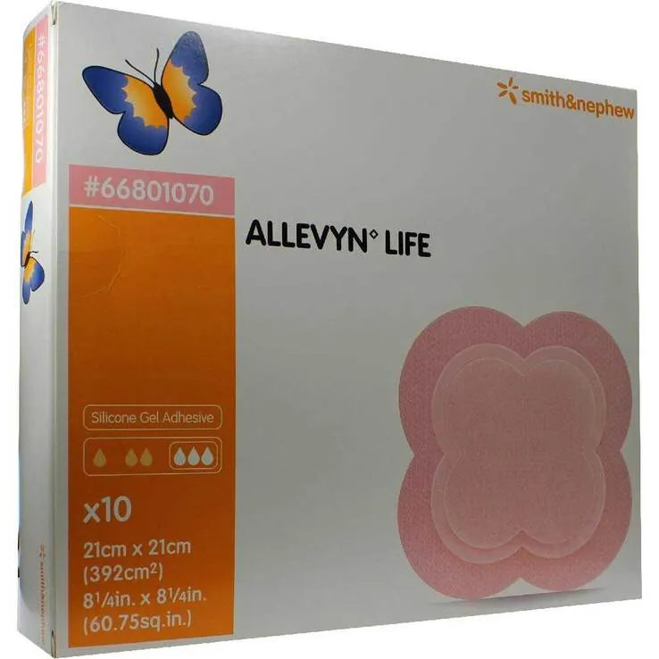 Allevyn Life 21x21 cm Verband, 10 St