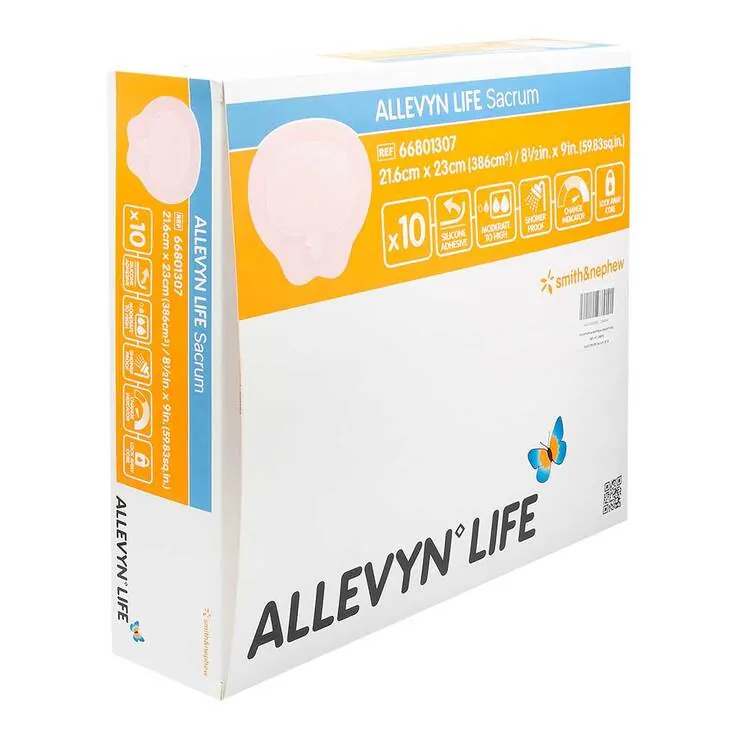 Allevyn Life Sacrum größe 21,6x23cm Silikon schaumverband , 10 St