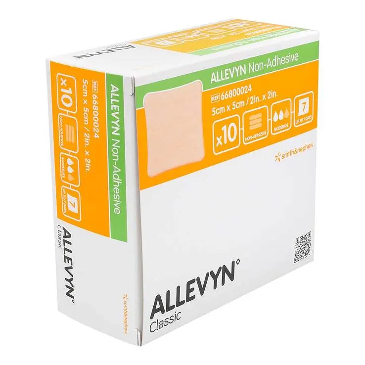 Allevyn non Adhesive 5x5 cm Wundverband, 10 St