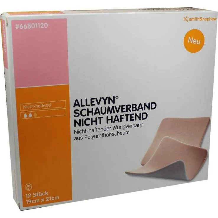 Allevyn Schaumverband 19x21 cm nicht haftend, 12 St