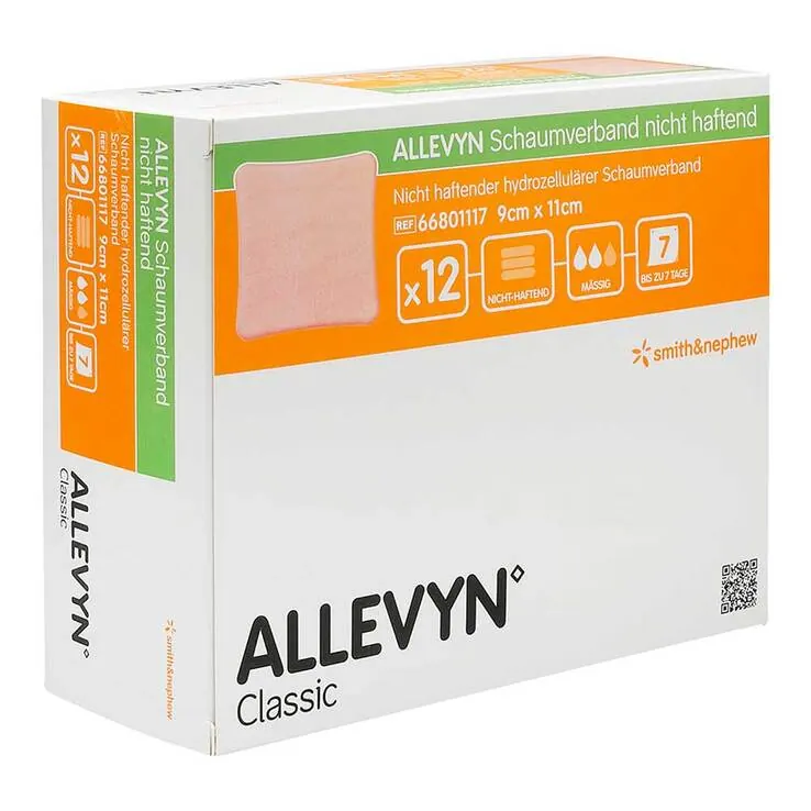 Allevyn Schaumverband 9x11 cm nicht haftend, 12 St