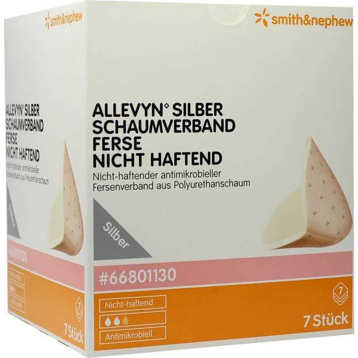 Allevyn Silber Schaumverband Ferse nicht haftend, 7 St