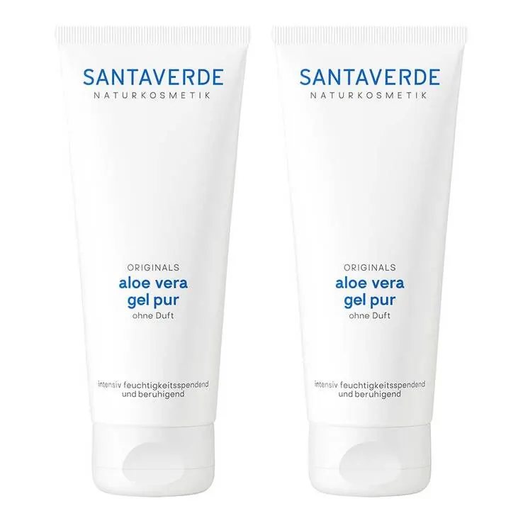 Aloe Vera Gel pur ohne Duft, 2x100 ml