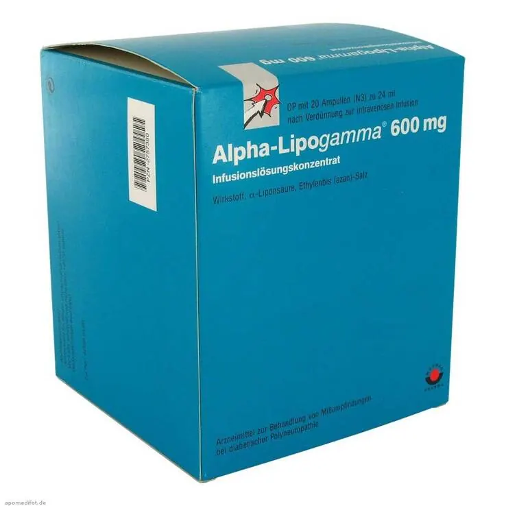 Alpha Lipogamma 600 Infusionslösung, 20X24 ml