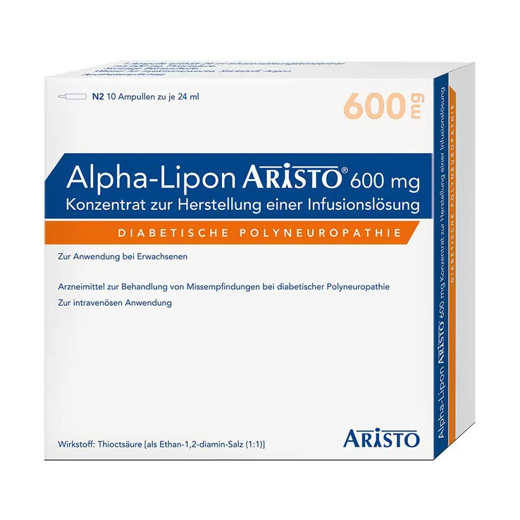 Alpha Lipon Aristo 600 mg Konzentrat zur Herstellung einer Infusionslösung, 10X24 ml