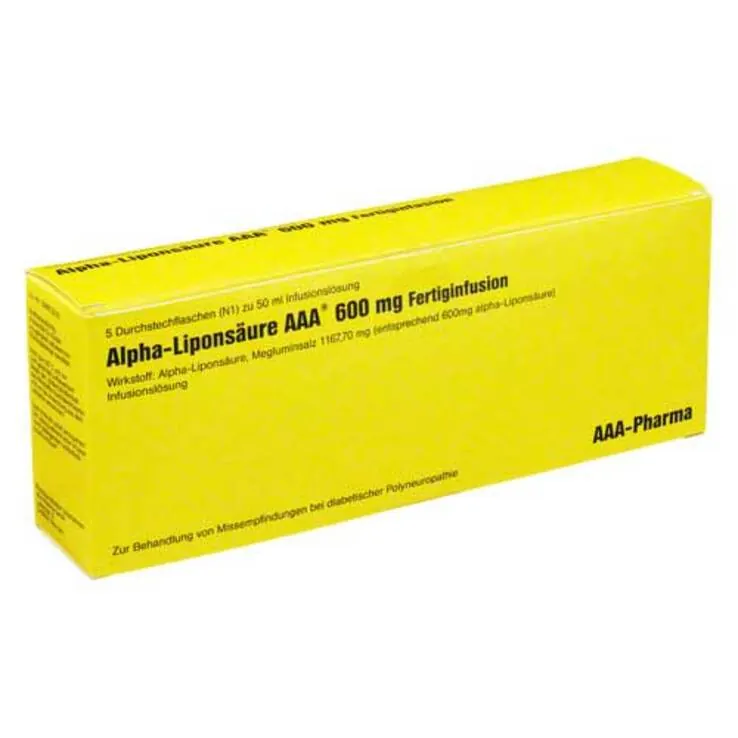 Alpha Liponsäure AAA 600 mg Injektionsflaschen, 5X50 ml