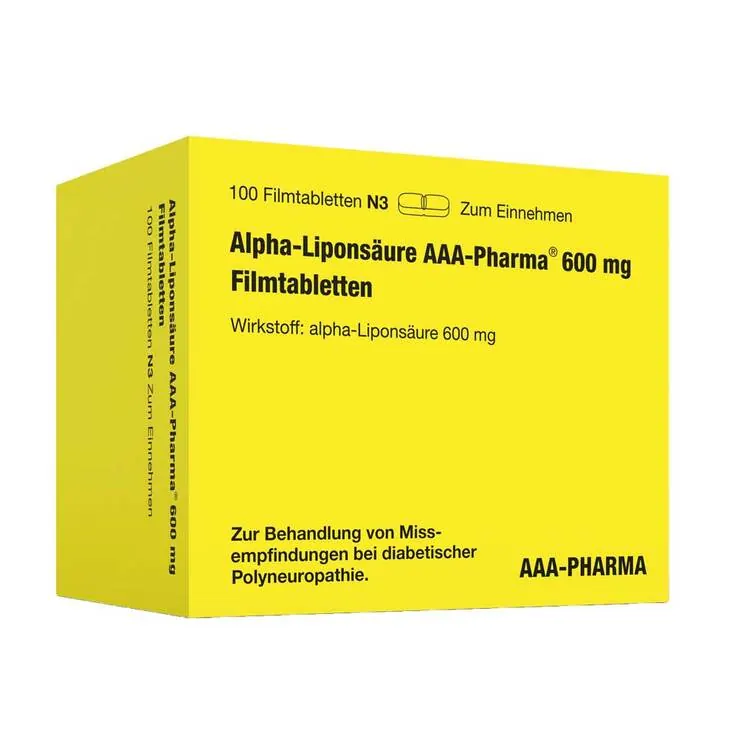 Alpha Liponsäure AAA Pharma 600 mg Filmtabletten, 100 St