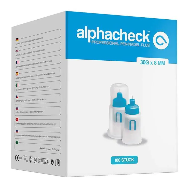 Alphacheck professional Pen-Nadel Plus 30 Gx8 mm, 100 St
