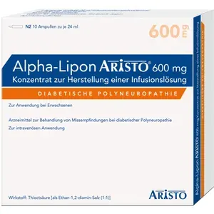 ALPHALIPONAristo600mgKonz.z.Herst.e.Inf.-Lsg.10X24ml