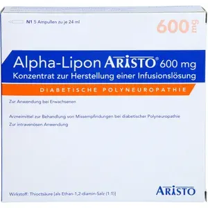 ALPHALIPONAristo600mgKonz.z.Herst.e.Inf.-Lsg.5X24ml