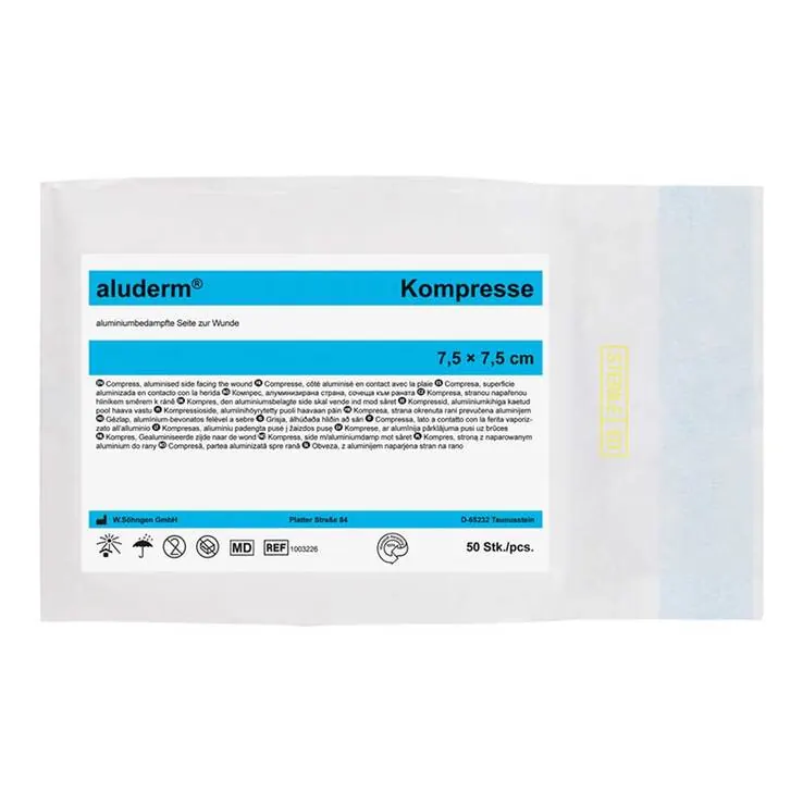 Aluderm Kompressen 7,5x7,5cm, 50 St