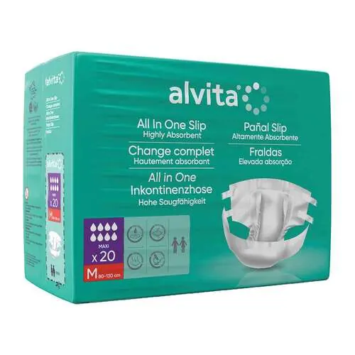 ALVITA All-in-One Inkontinenzhose maxi med.Nacht, 20 St