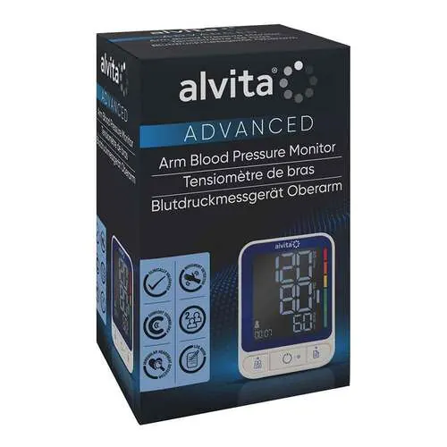 Alvita Oberarm Blutdruckmessgerät Advanced, 1 St